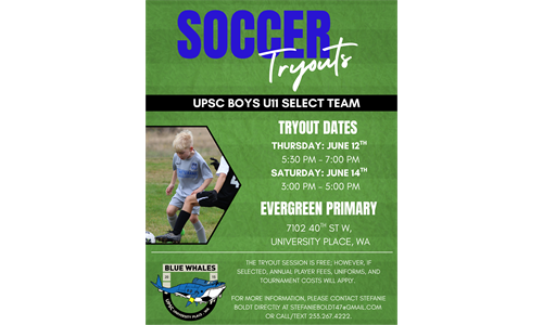 BU11 Select team tryouts